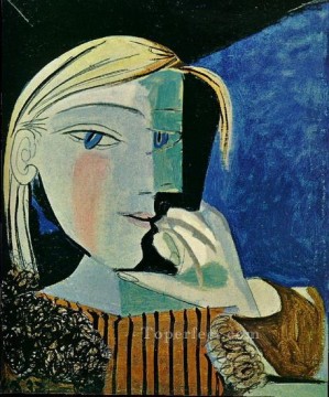 Portrait de Marie Therese 4 1937 Cubists Oil Paintings